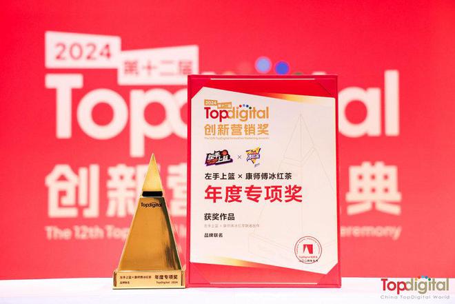 半岛电竞网站左手上篮X康师傅冰红茶联名案例斩获TopDigital更始营销奖年度(图1)